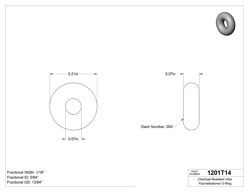Technical drawing - 1201T14